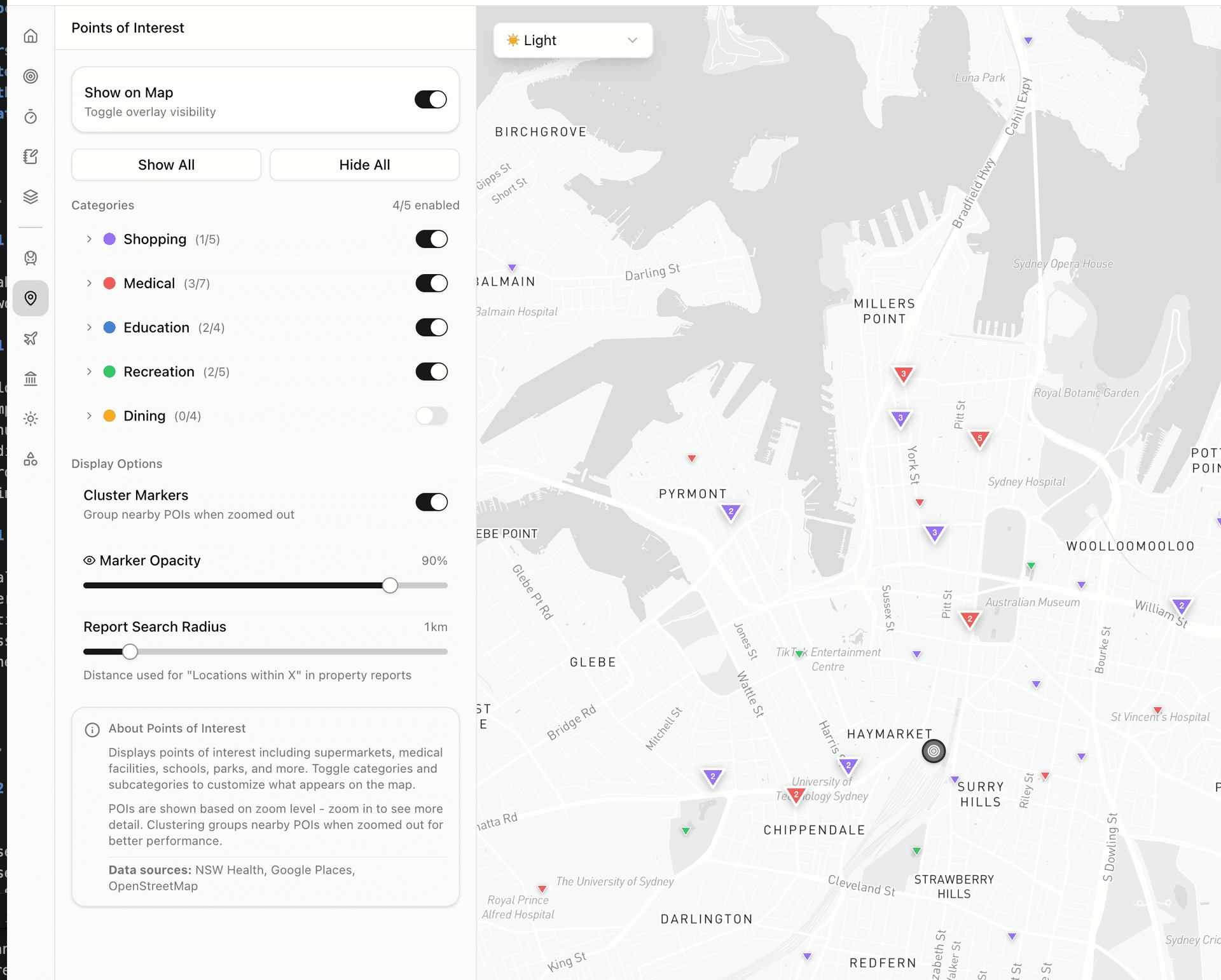 Points of Interest configuration